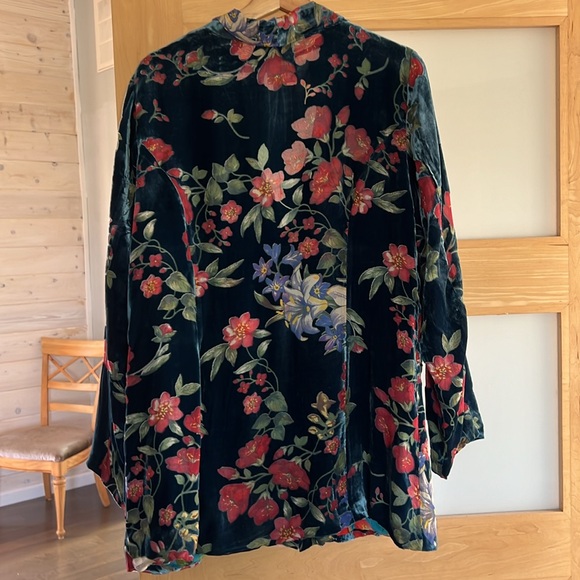 Exquisite Johnny Was velvet blazer size L - Picture 4 of 4